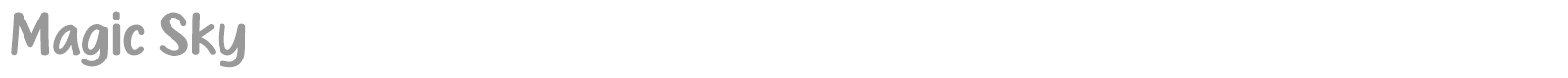 Magic Sky font preview
